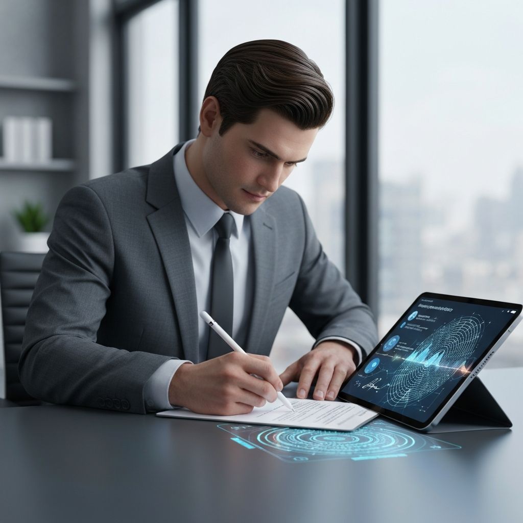 Futuristic digital signature with Apple Pencil