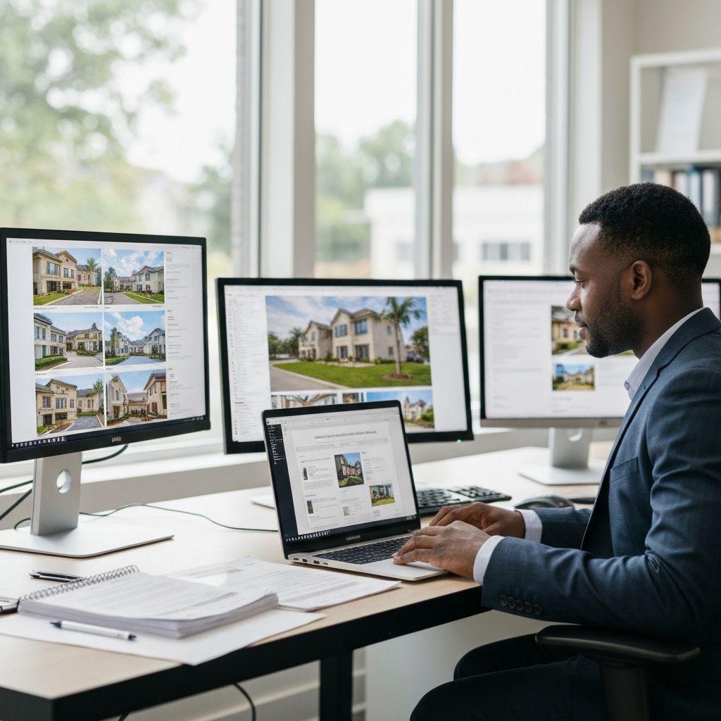 Real estate professional with house keys and contract